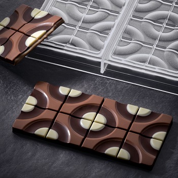 Pavoni 100g Target Polycarbonate Chocolate Bar Mould by Vincent Vallee